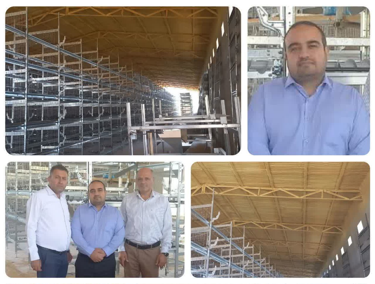 آغاز پروژه توسعه مرغداری تخم‌گذار در گلدامچه جهرم